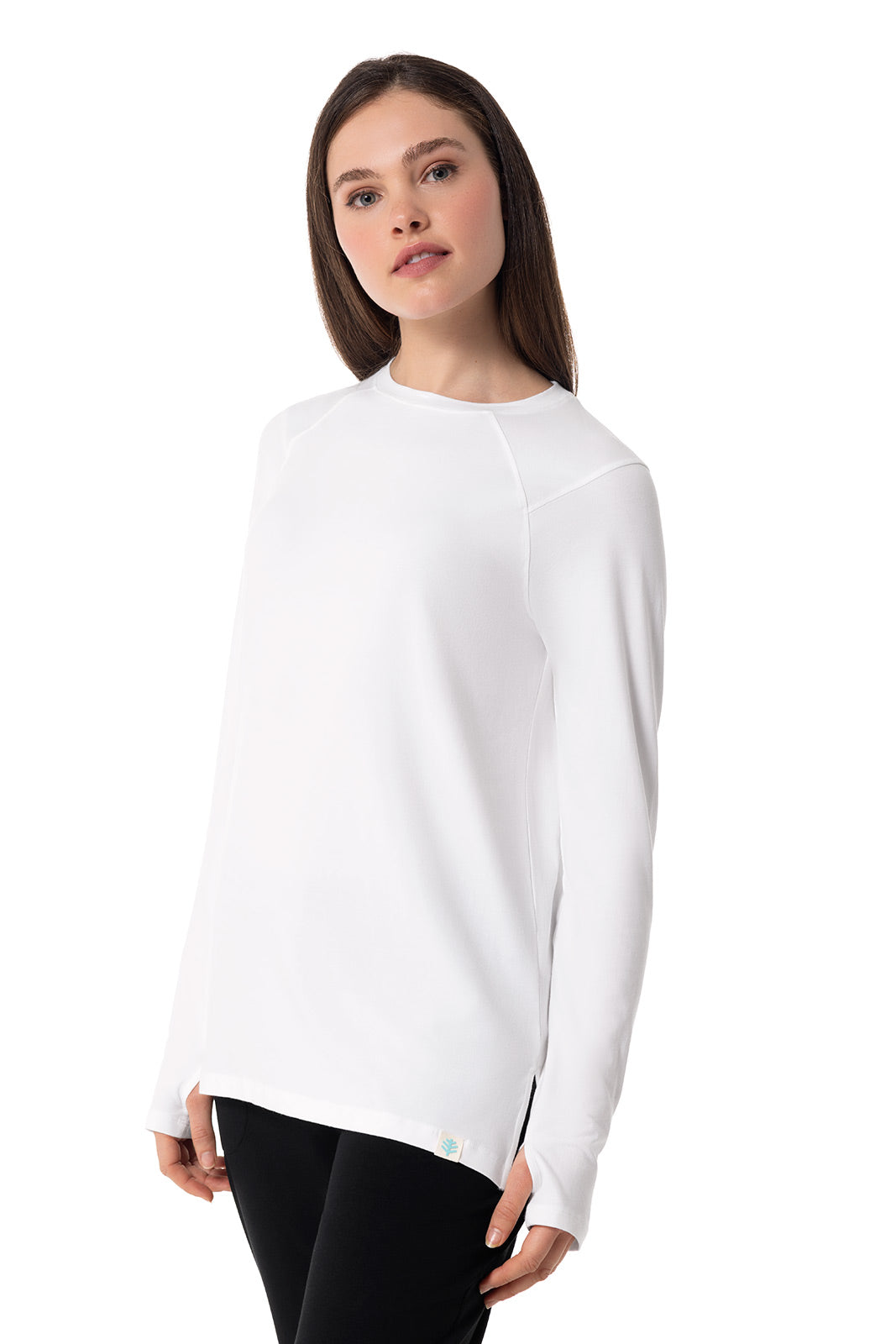 Coolibar Women's Dania Long Sleeve Tee | White