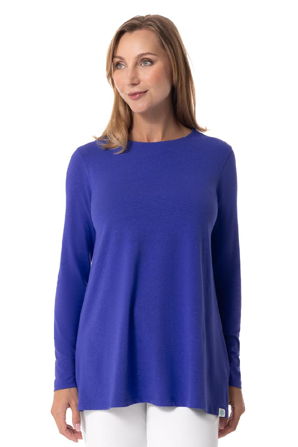 Coolibar Women's Daybreak Swing Top | Baja Blue