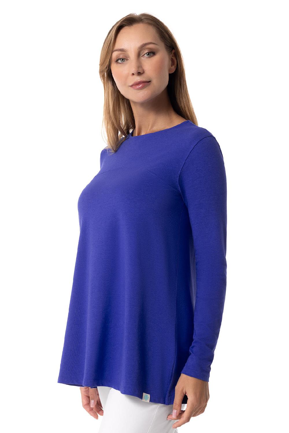 Coolibar Women's Daybreak Swing Top | Baja Blue