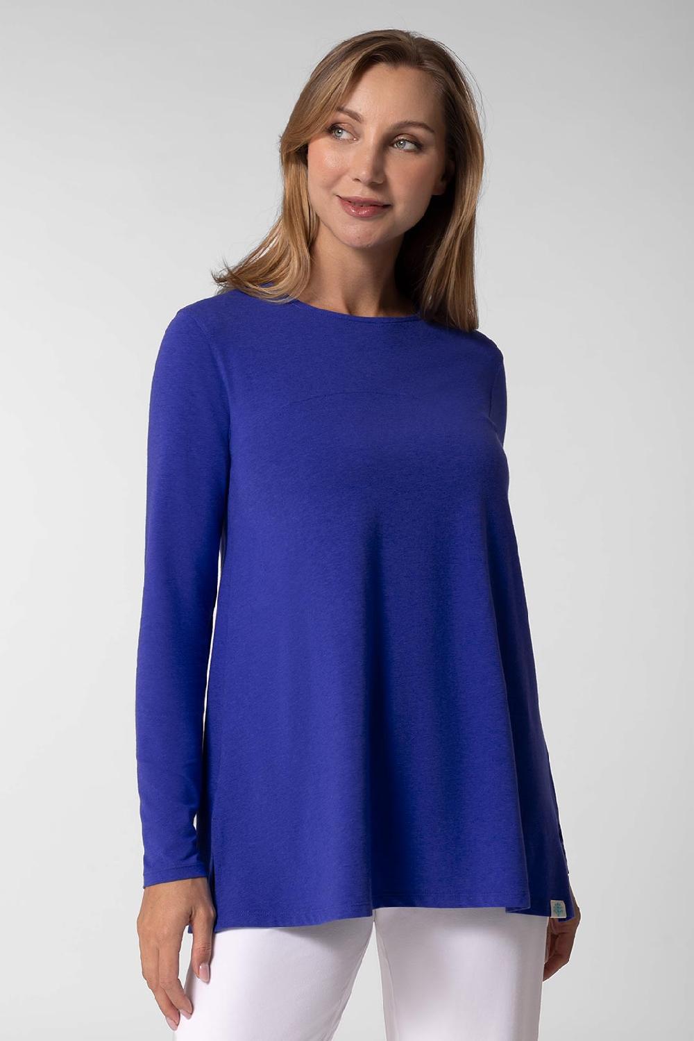 coolibar Women's Daybreak Swing Top | Baja Blue