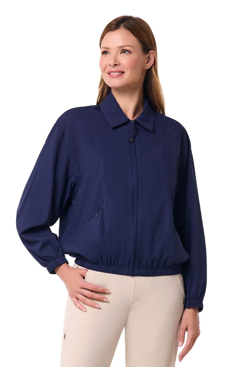 Coolibar Women's Destin Travel Windbreaker | Navy