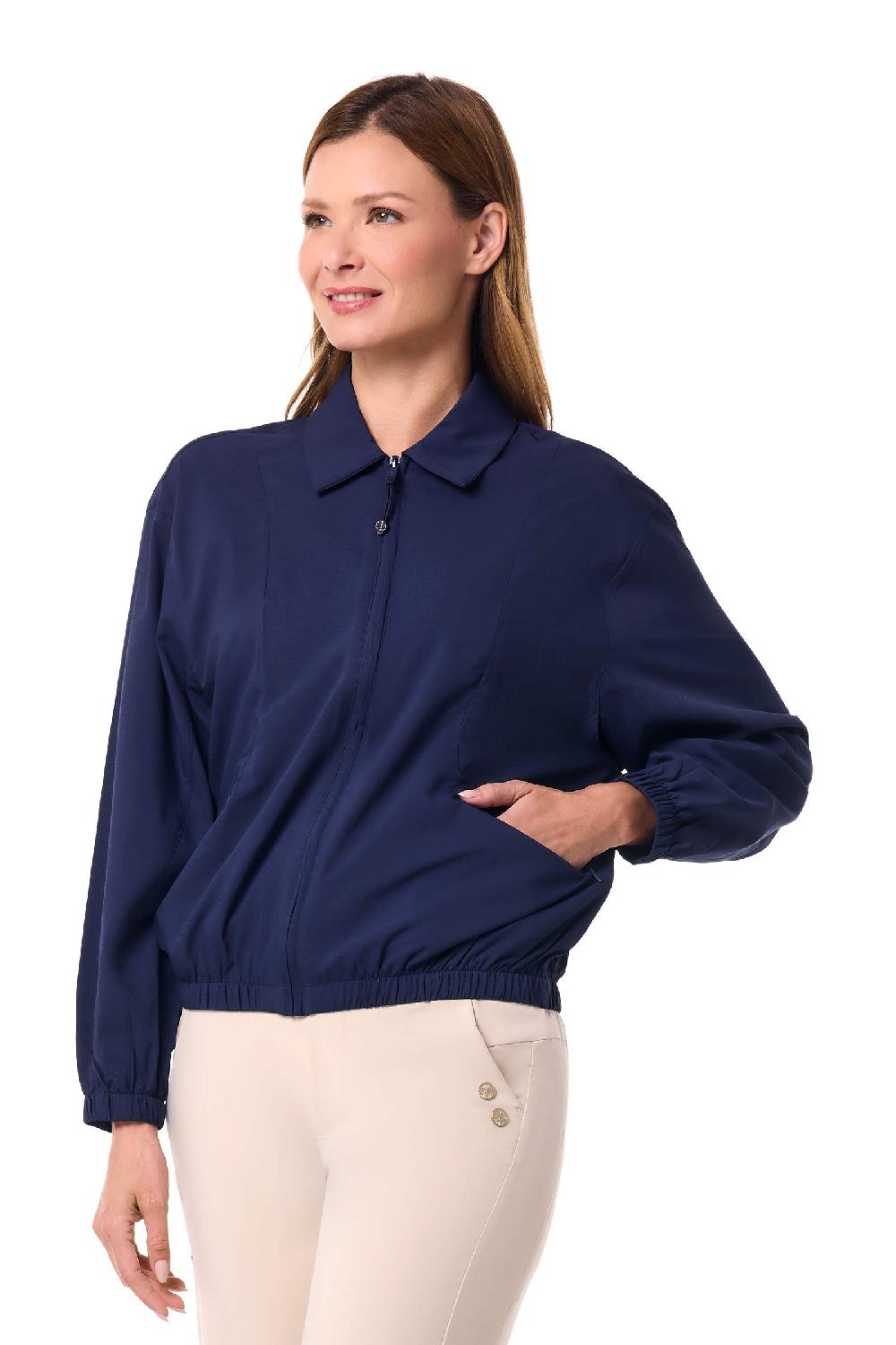 Coolibar Women's Destin Travel Windbreaker | Navy