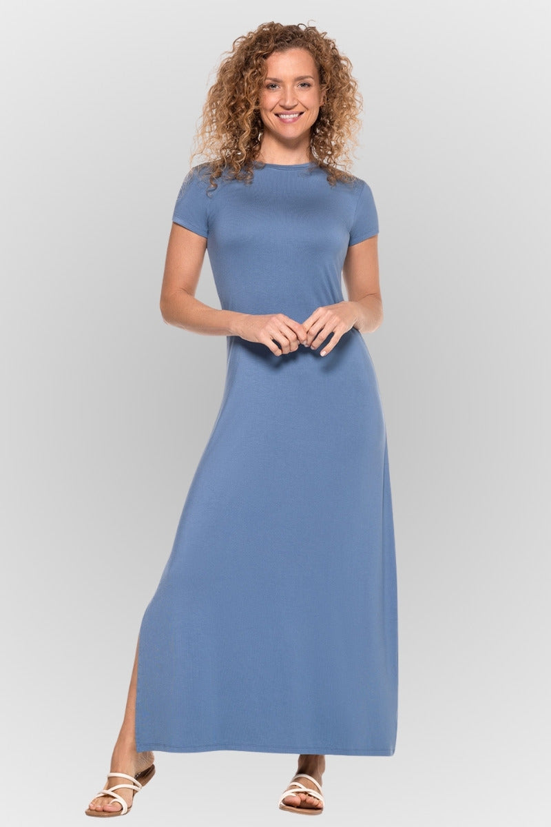 coolibar Women's Dounelle Maxi Dress | Blue Dusk