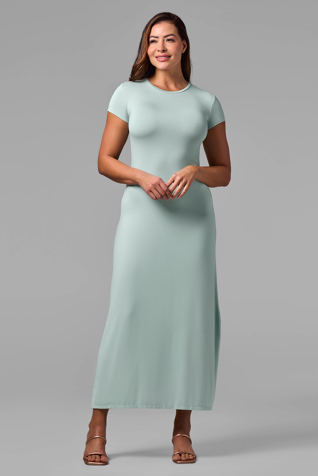 coolibar Women's Dounelle Maxi Dress | Misty Aqua