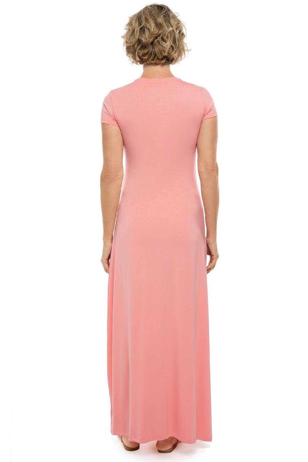 Coolibar Women's Dounelle Maxi Dress | Peachy Pink