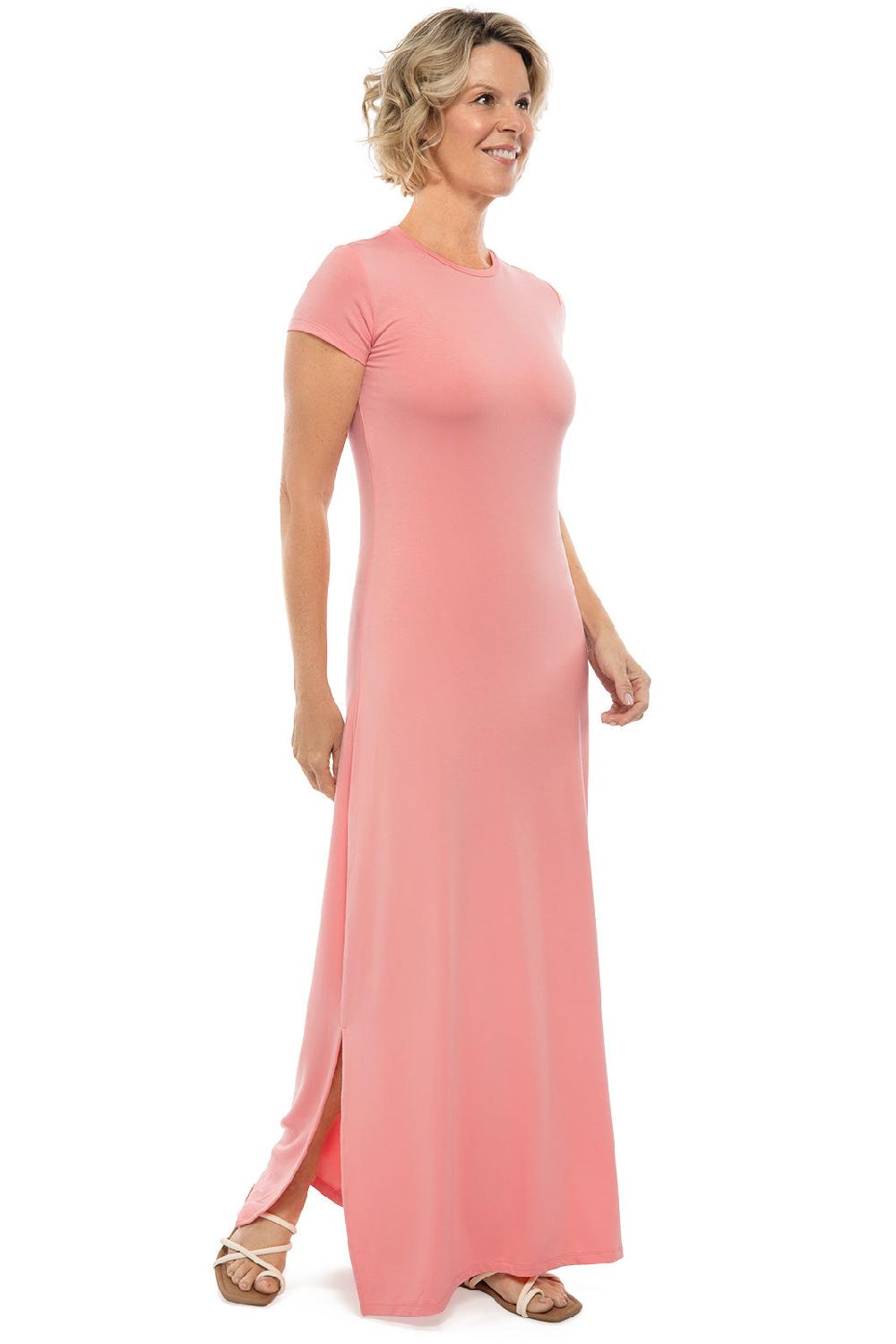 Coolibar Women's Dounelle Maxi Dress | Peachy Pink