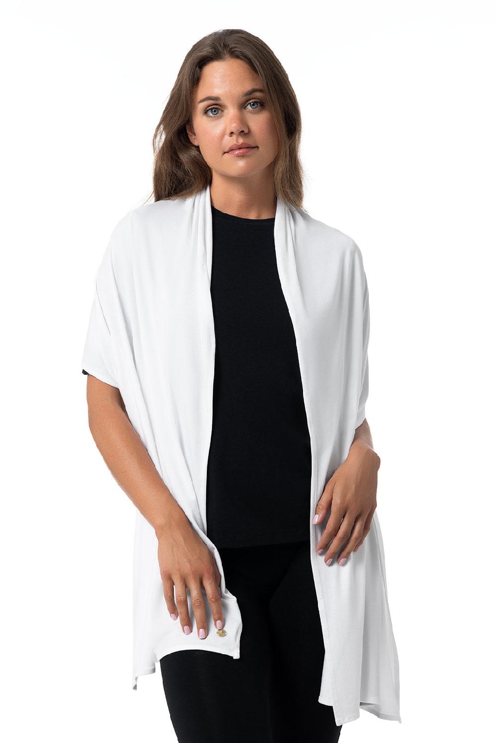 Coolibar Women's Elsa Scarf | White