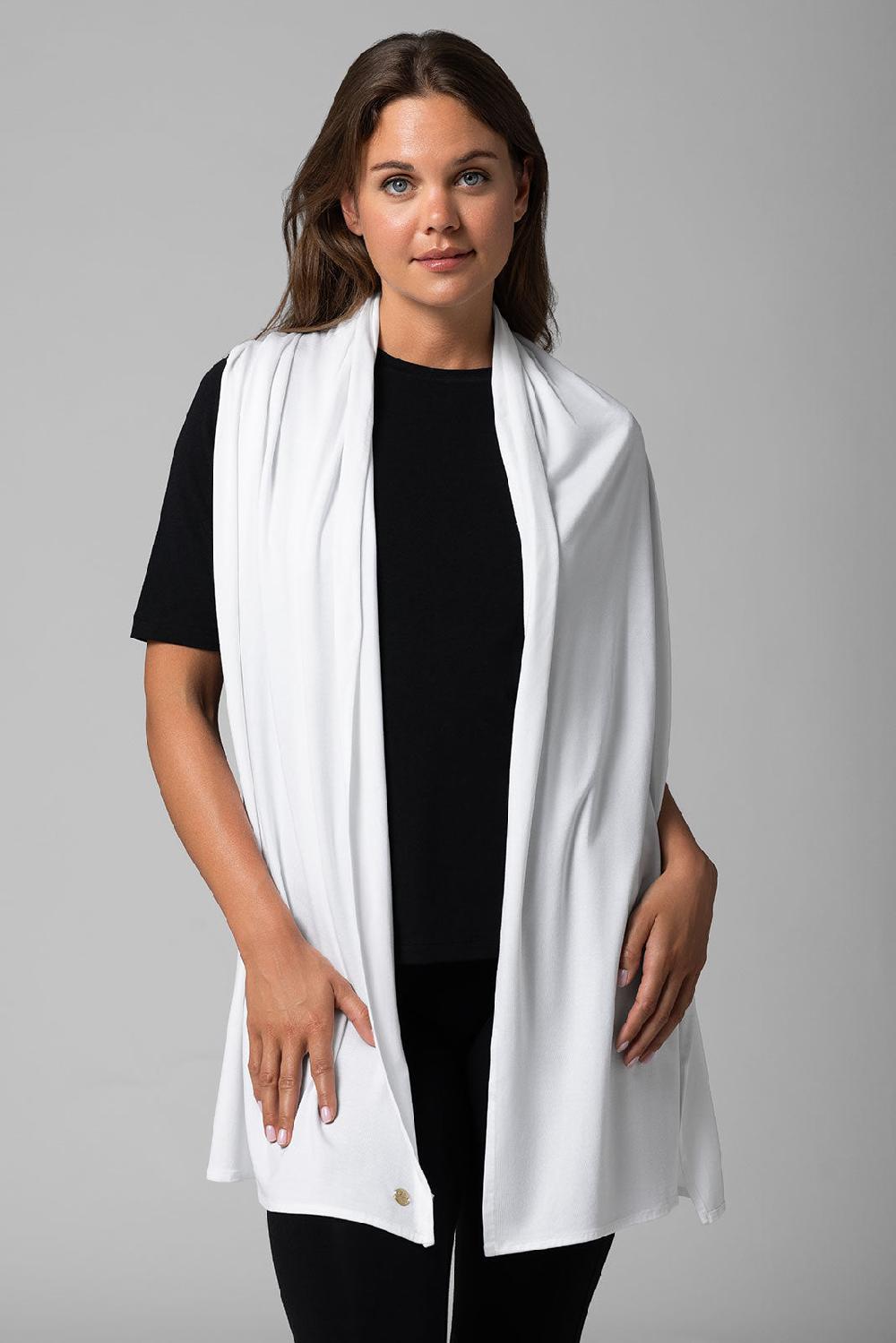 coolibar Women's Elsa Scarf | White