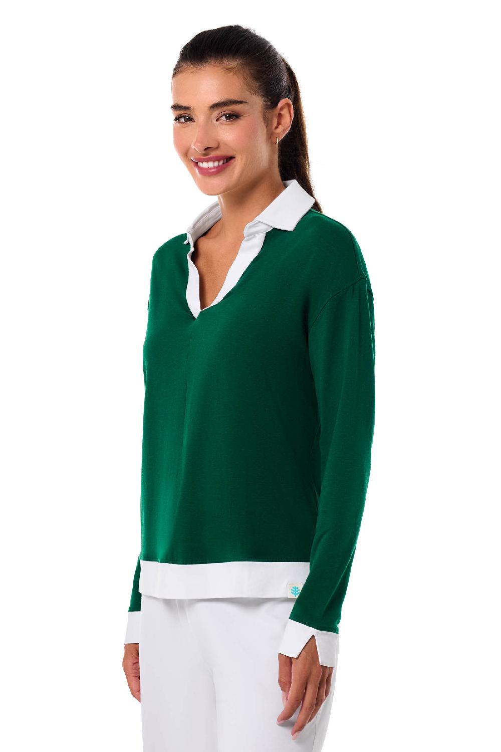 Coolibar Women's Fontainebleau Polo 2.0 | Eden