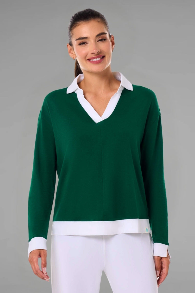 coolibar Women's Fontainebleau Polo 2.0 | Eden