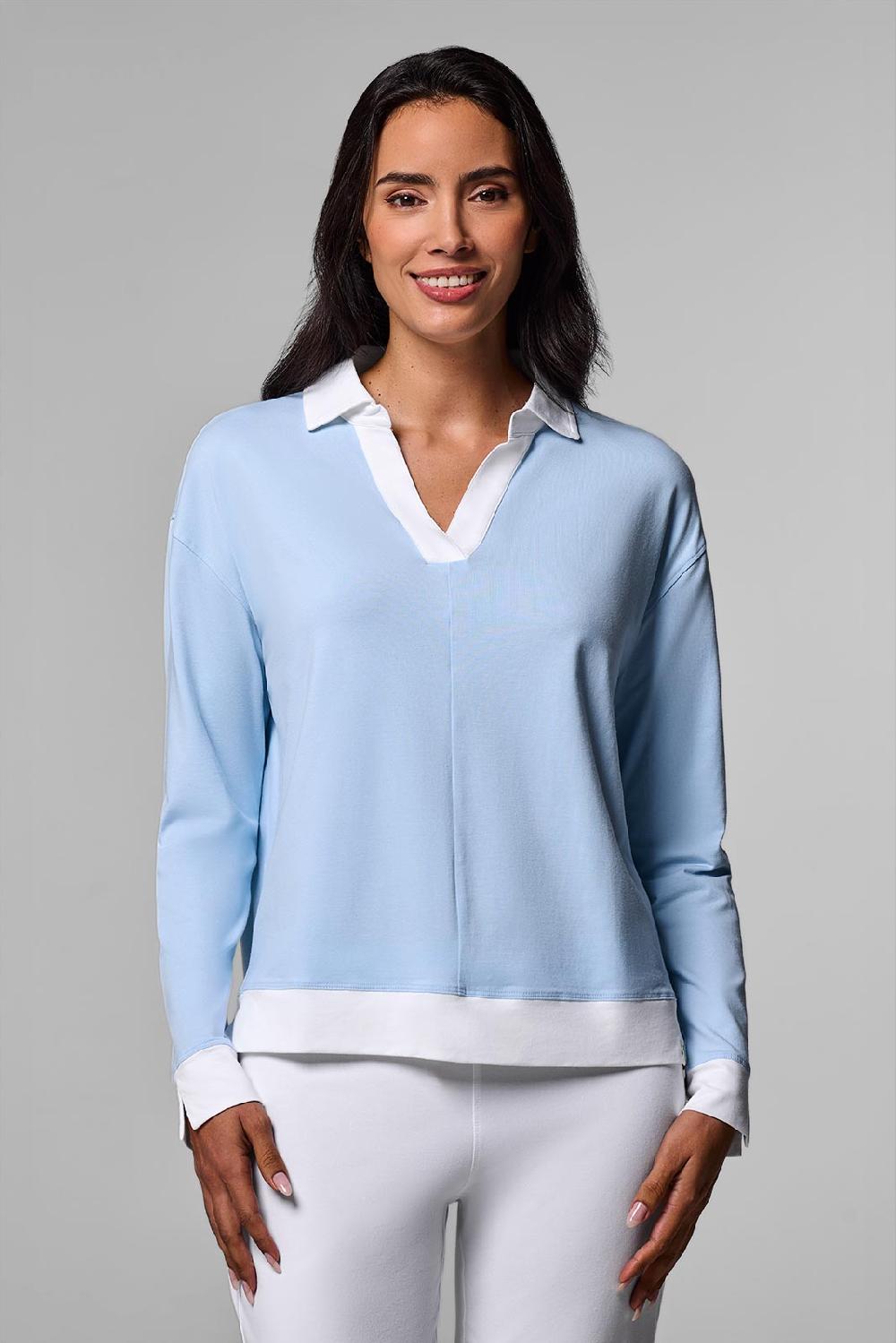 coolibar Women's Fontainebleau Polo 2.0 | Skyride