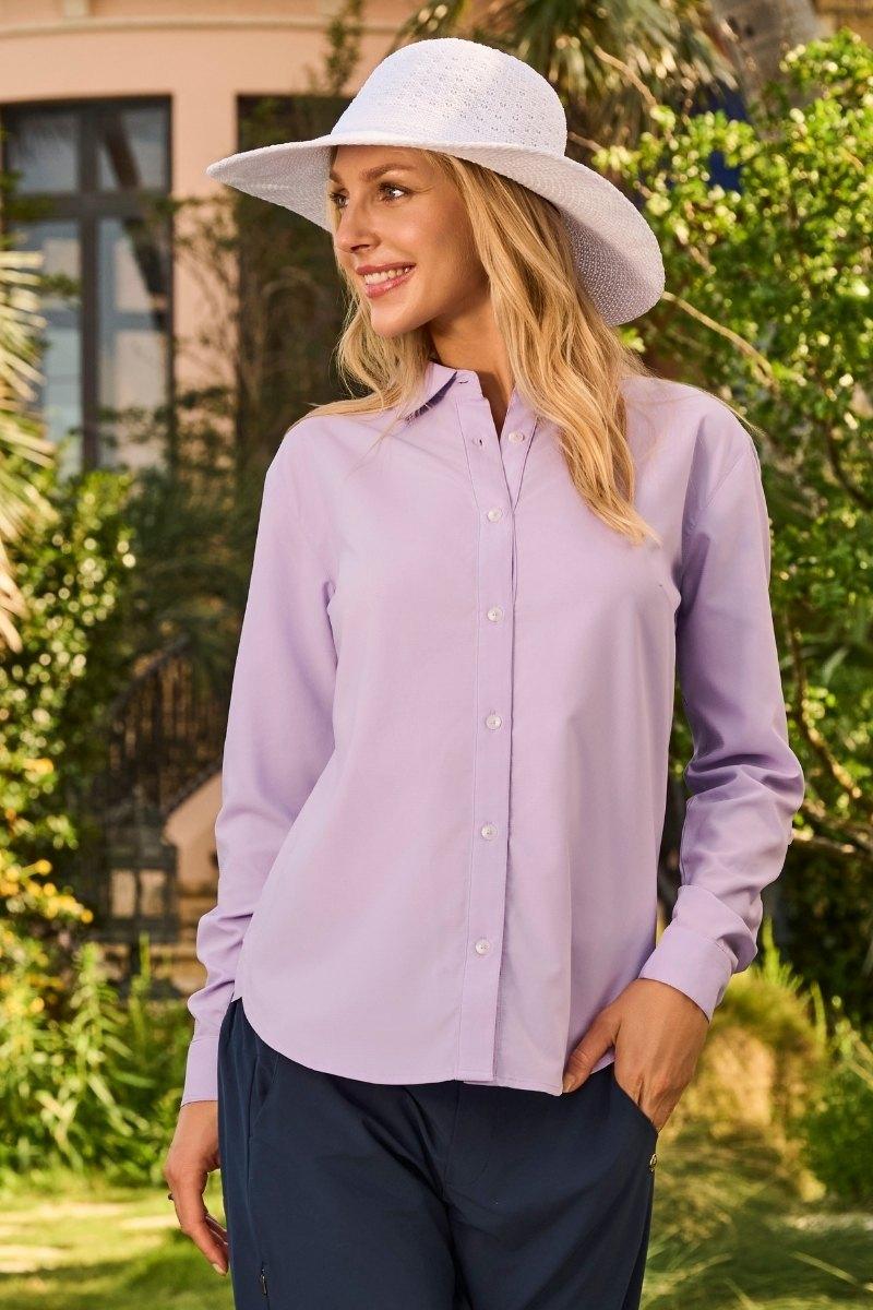 coolibar Women's Hepburn Shirt | Lavendula