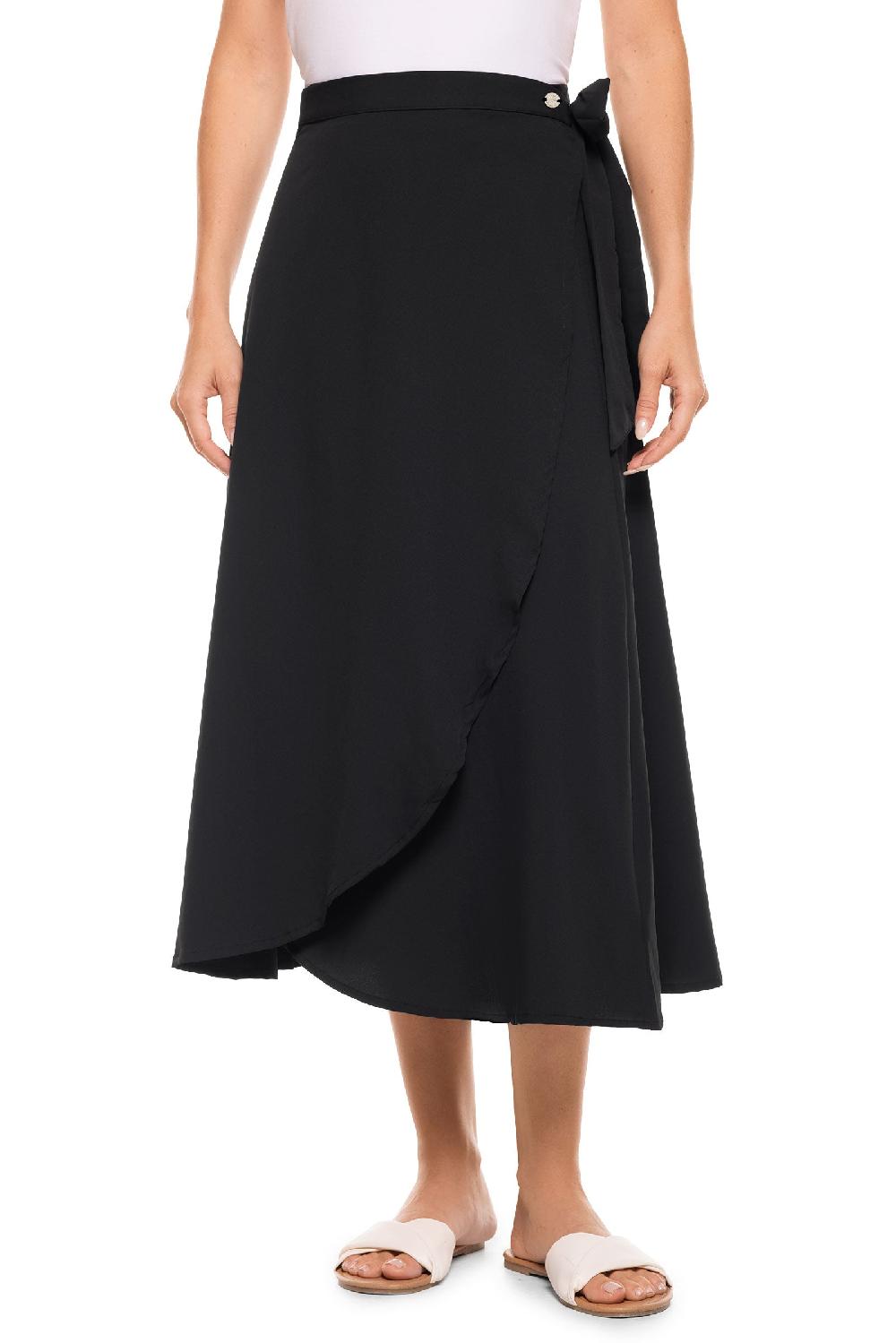 coolibar Women's Isla Convertible Wrap | Black