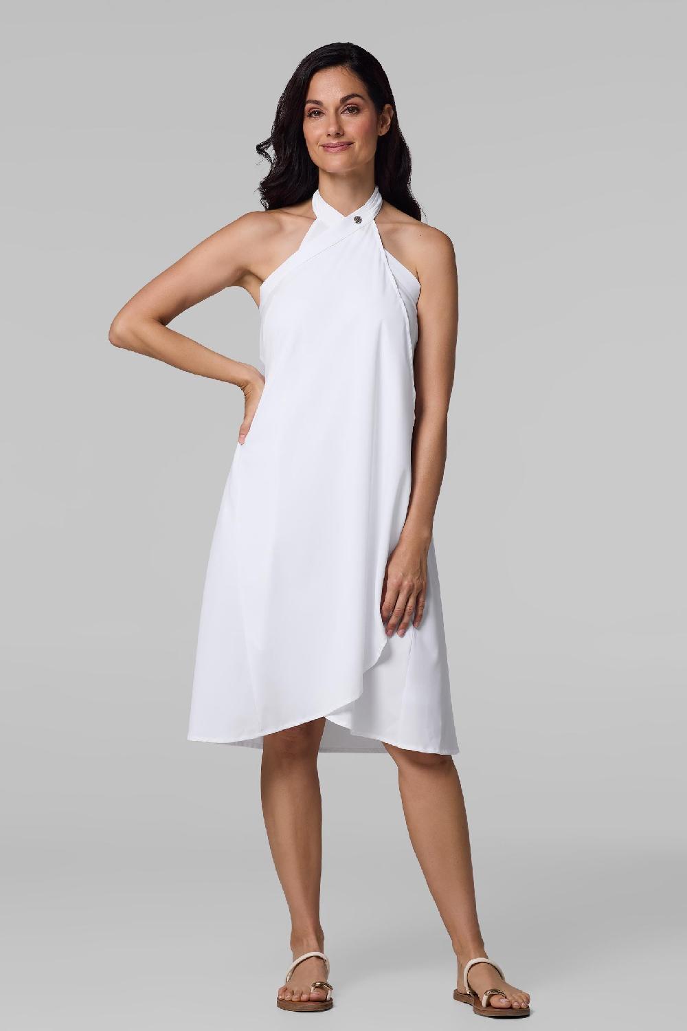 coolibar Women's Isla Convertible Wrap | White