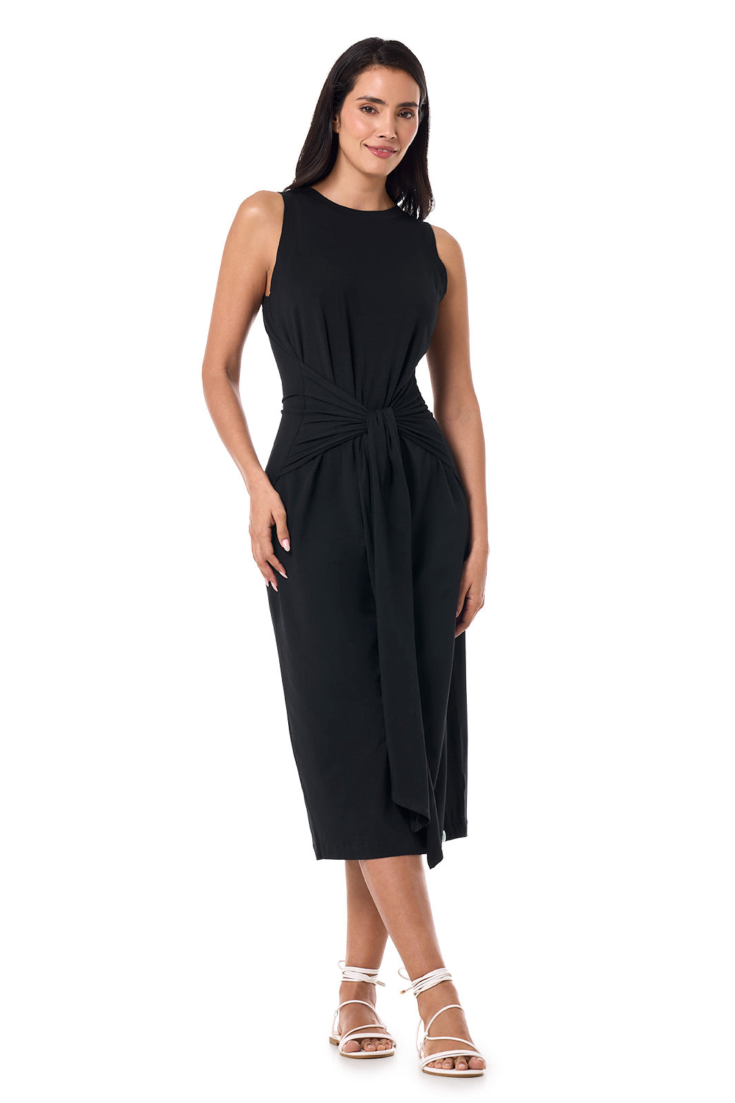 Coolibar Women's Jupiter Midi Tie Dress | Black