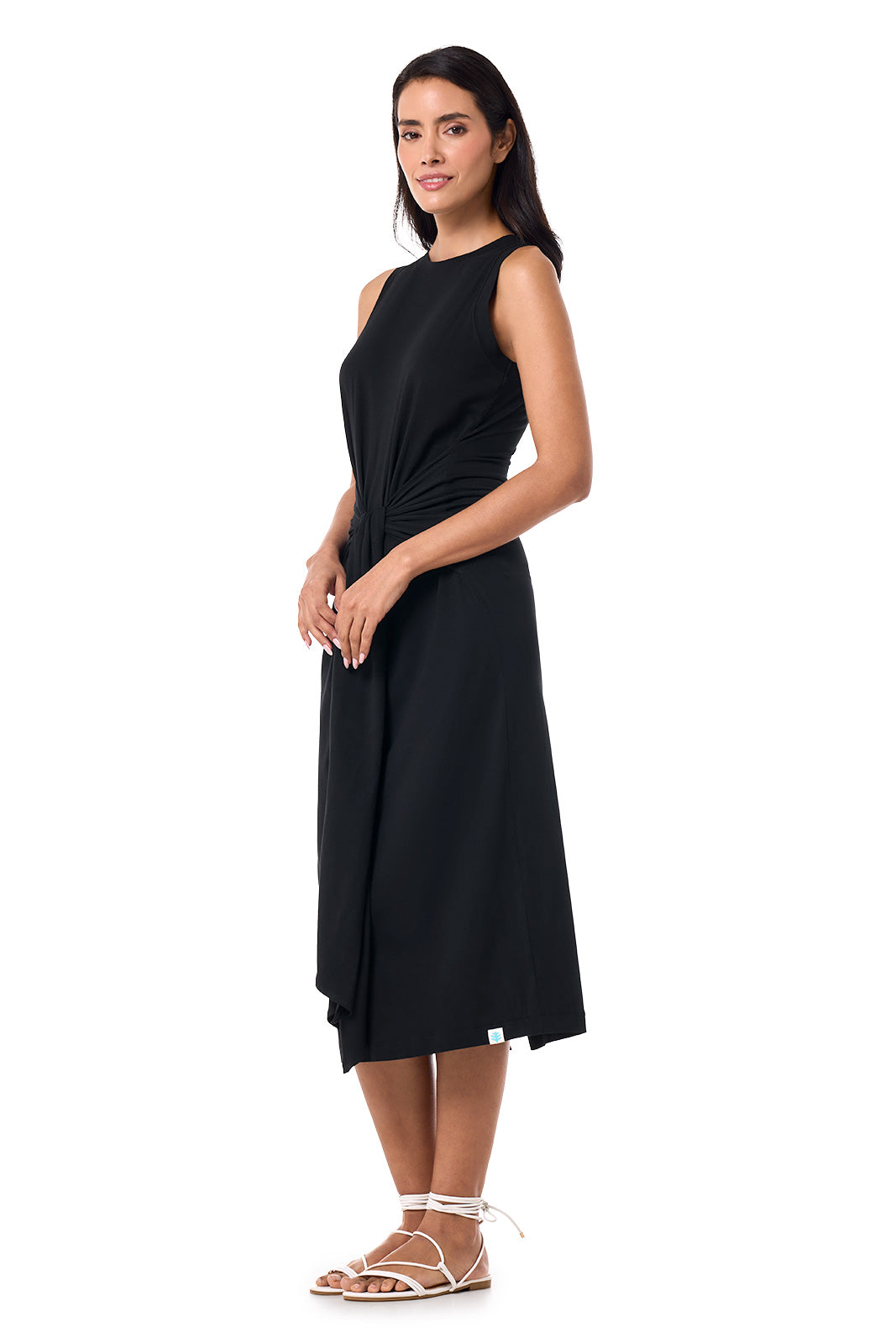 Coolibar Women's Jupiter Midi Tie Dress | Black