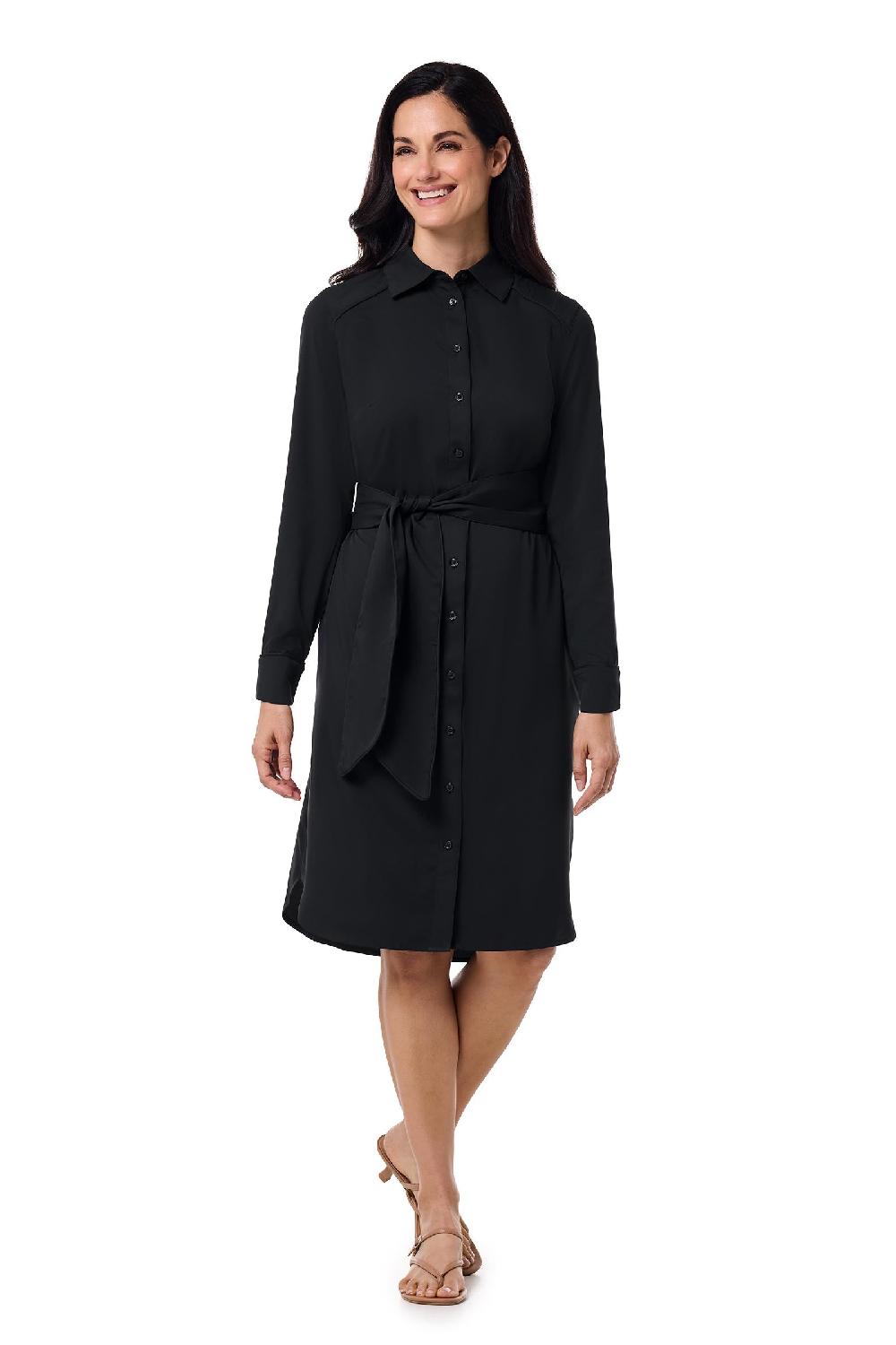Coolibar Women's Kitts Shirt Dress | Black