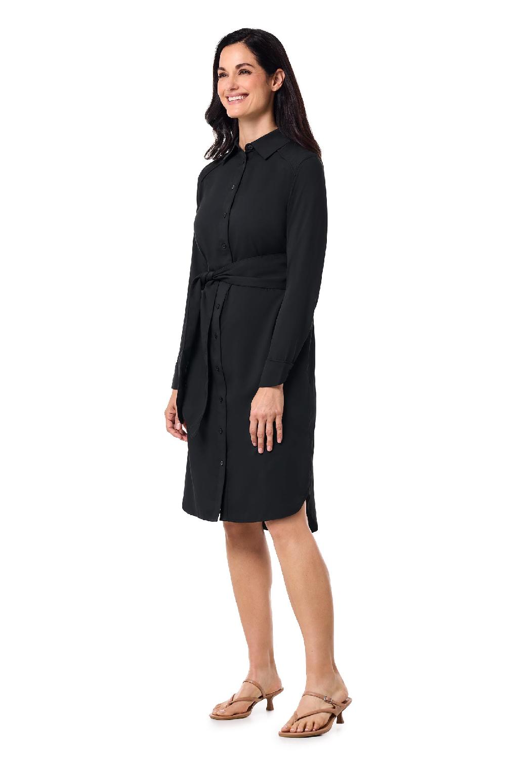 Coolibar Women's Kitts Shirt Dress | Black