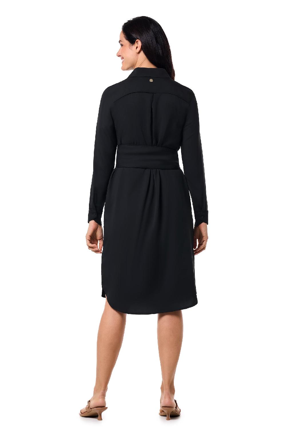 Coolibar Women's Kitts Shirt Dress | Black