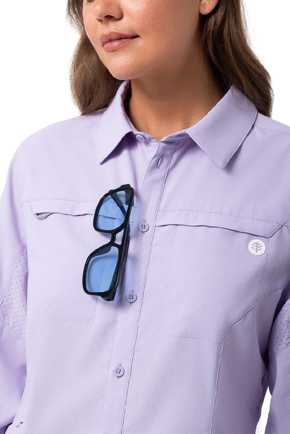 Coolibar Women's Kodia Fishing Shirt | Lavendula