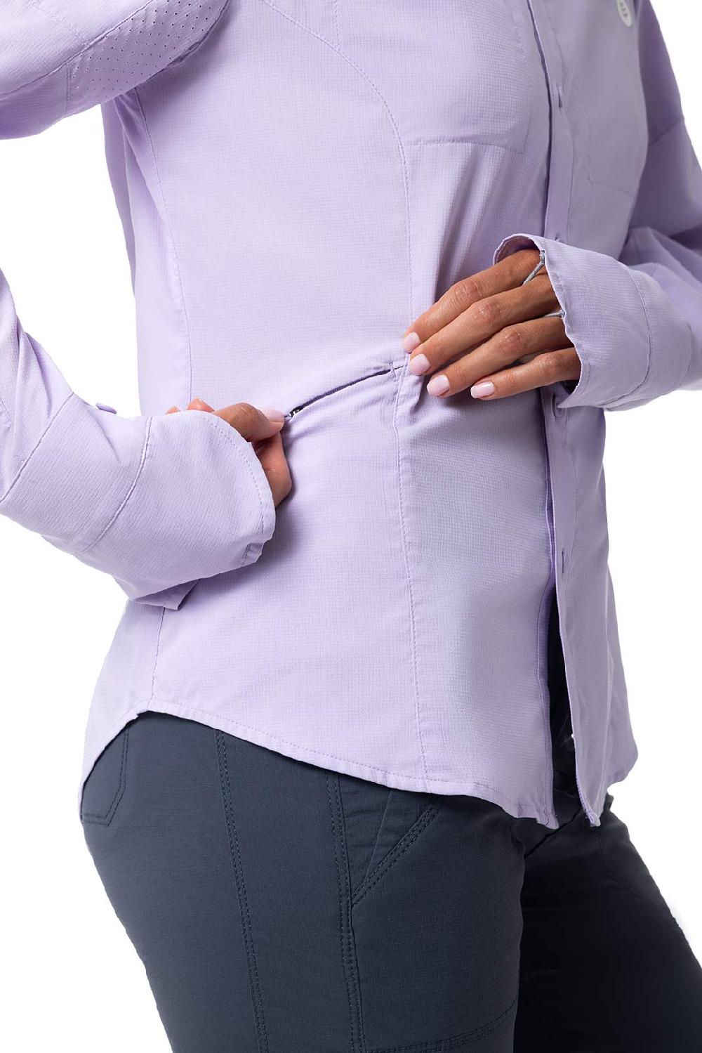 Coolibar Women's Kodia Fishing Shirt | Lavendula