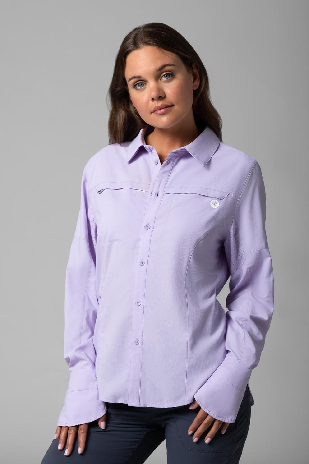 coolibar Women's Kodia Fishing Shirt | Lavendula
