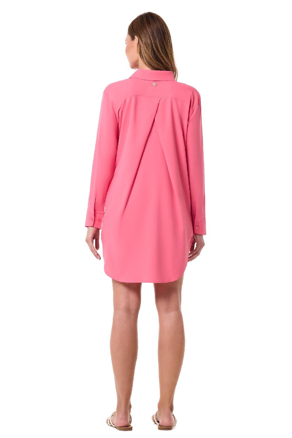 Coolibar Women's Koesta Cover-Up | Sunkist Coral