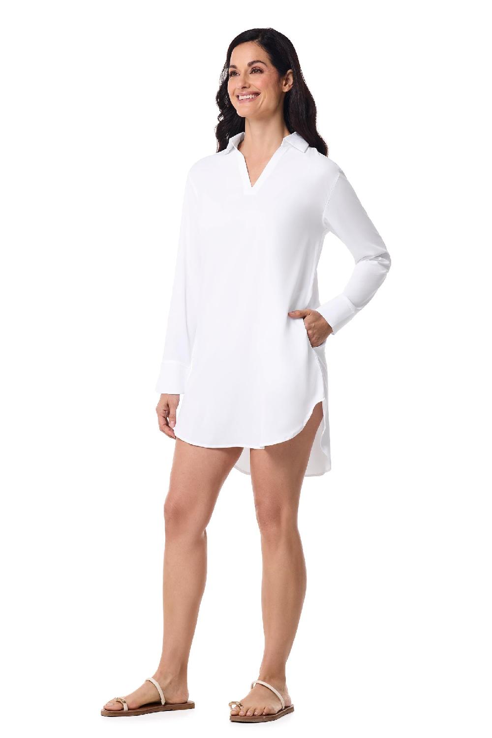 Coolibar Women's Koesta Cover-Up | White