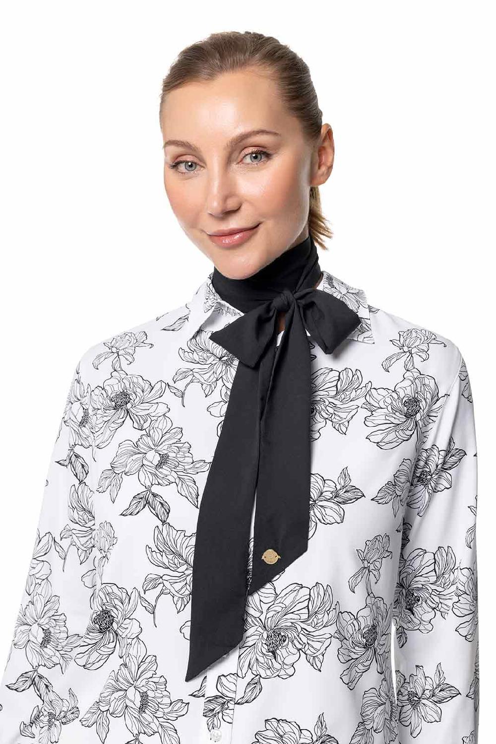 Coolibar Women's Lantana Neck Bow | Black