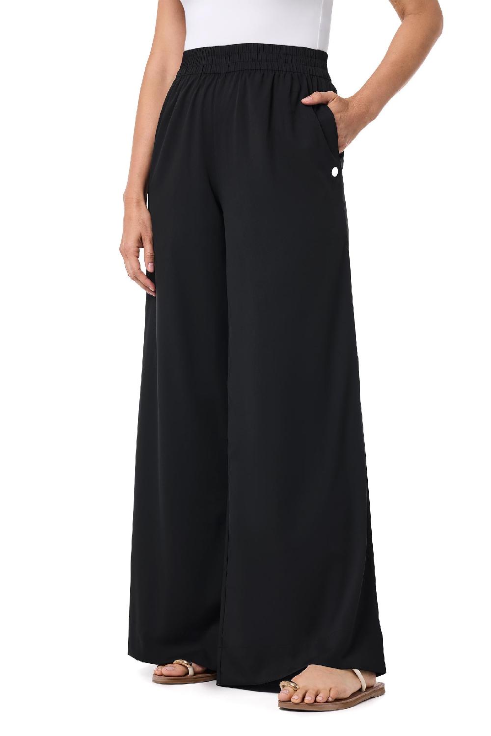 Coolibar Women's Leros Wide Leg Pants | Black