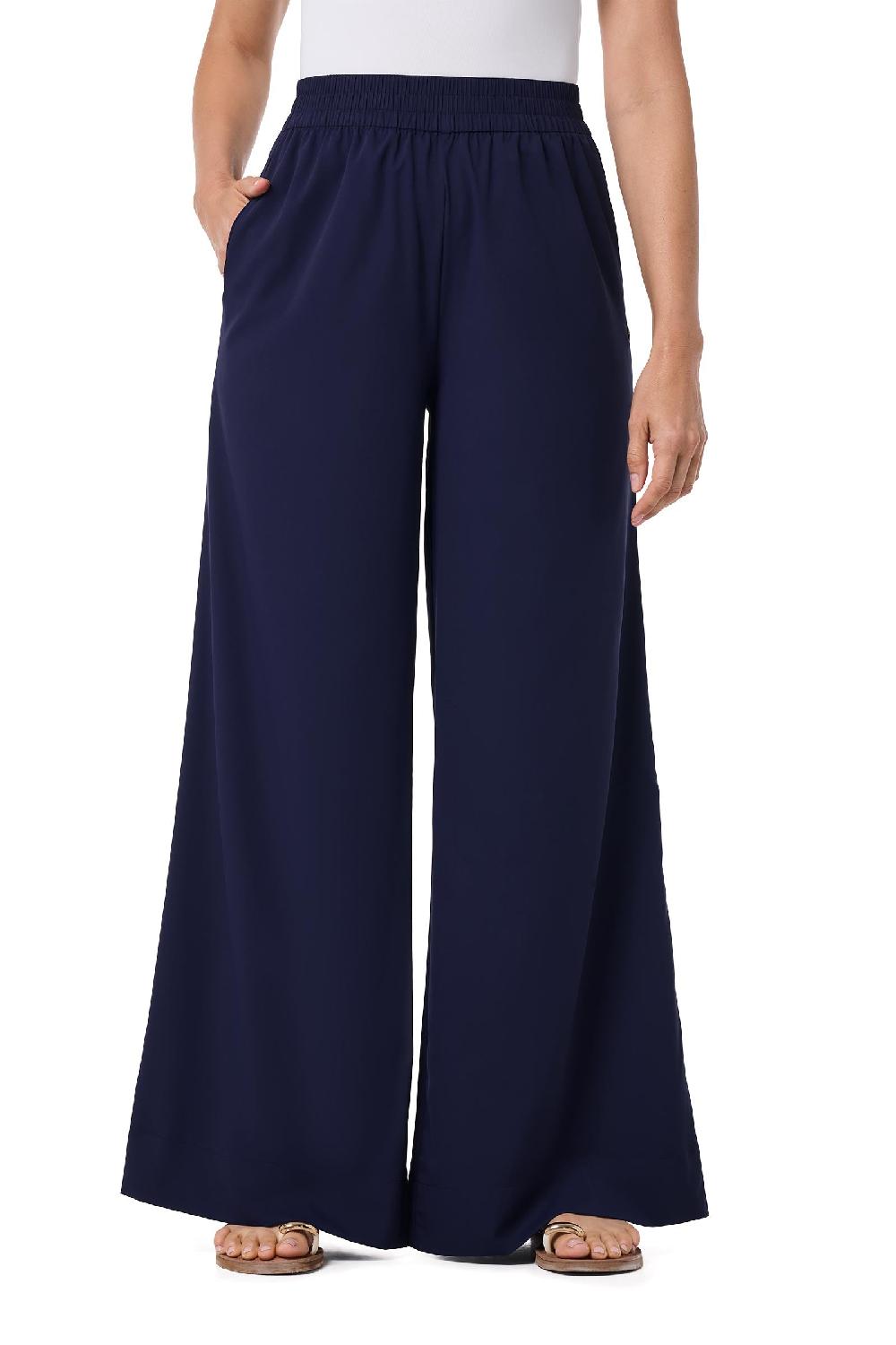 Coolibar Women's Leros Wide Leg Pants | Navy