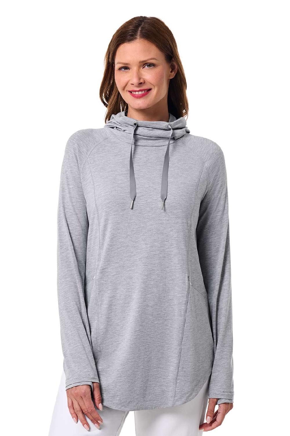 Coolibar Women's LumaLeo Pullover | Grey Heather