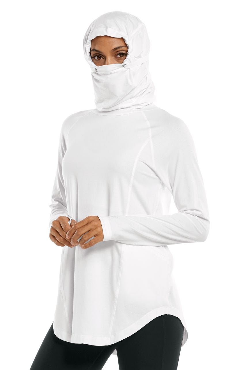 Coolibar Women's LumaLeo Pullover | White
