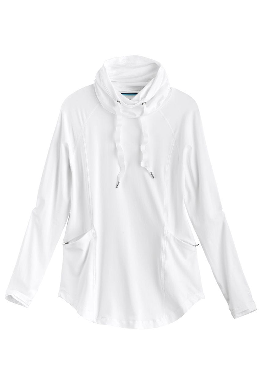 Coolibar Women's LumaLeo Pullover | White