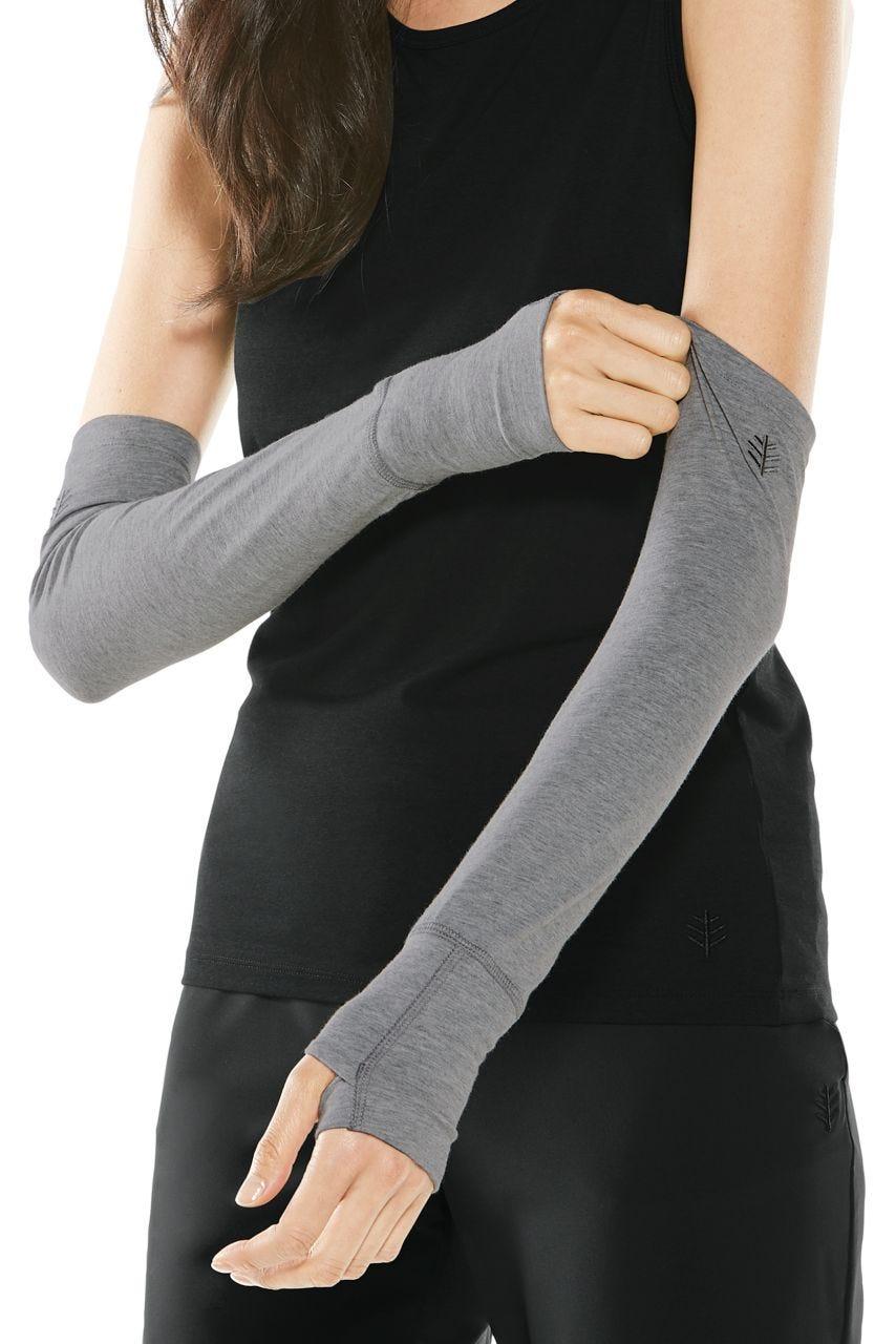 Coolibar Women's LumaLeo Sleeves | Grey Heather