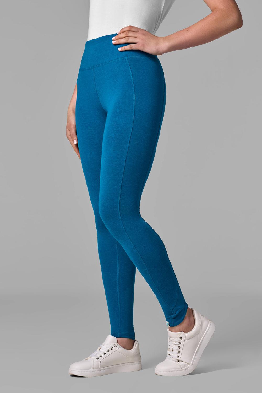 coolibar Women's LumaLeo Summer Leggings | Bluejay