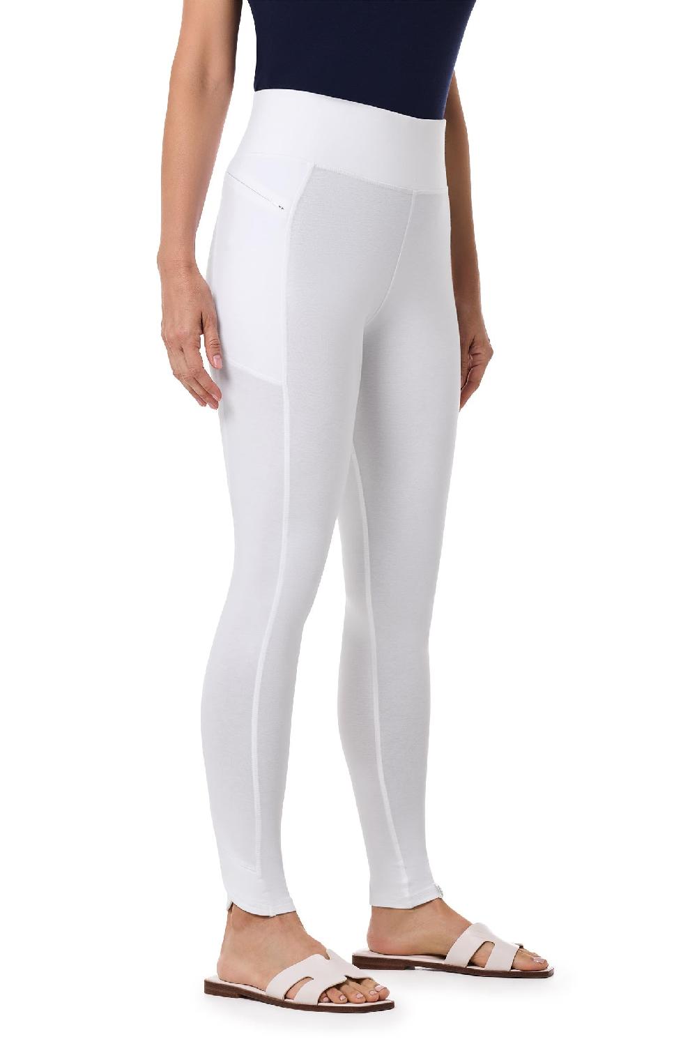 Coolibar Women's LumaLeo Summer Leggings | White