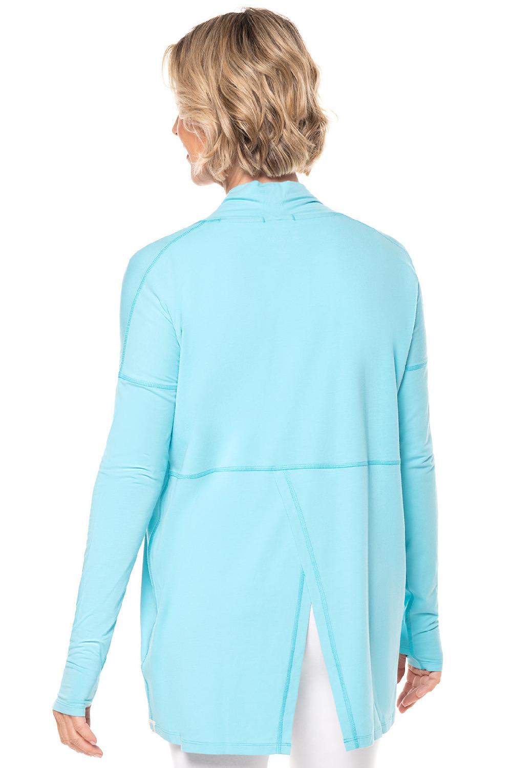 Coolibar Women's LumaLeo Sun Wrap | Blue Curacao