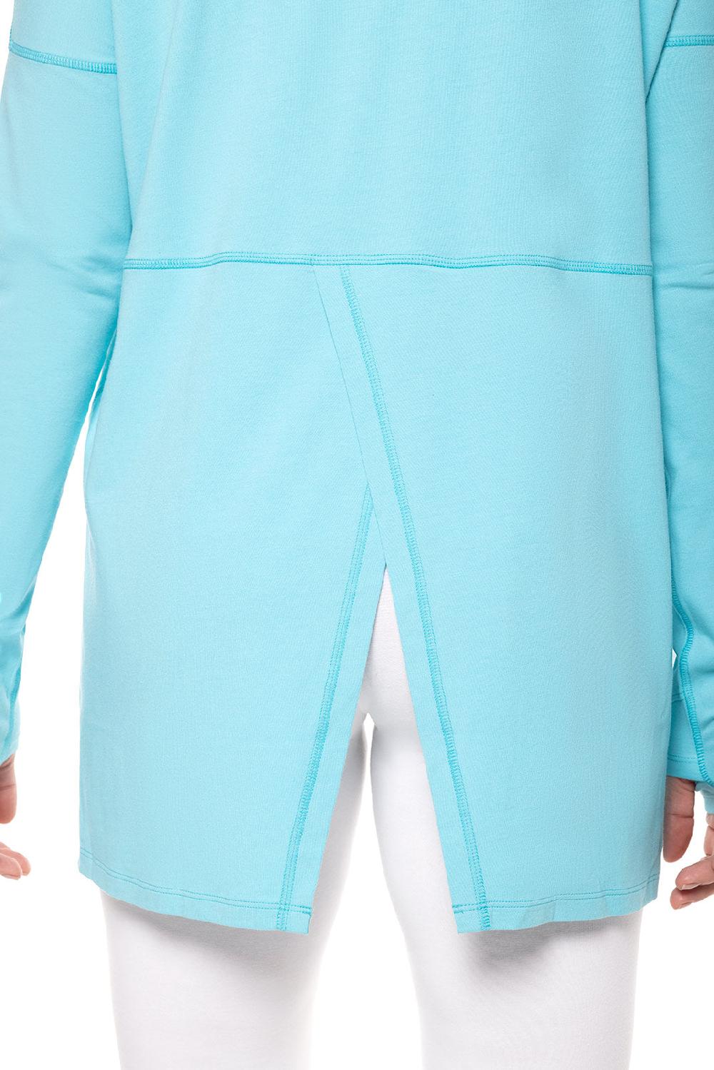 Coolibar Women's LumaLeo Sun Wrap | Blue Curacao