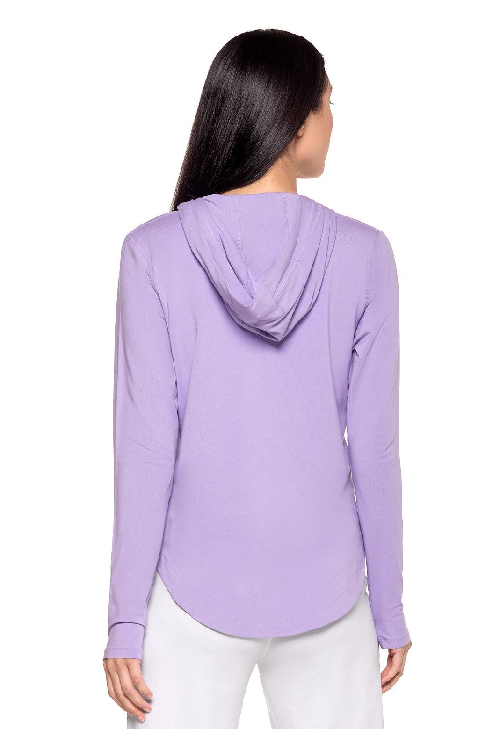 Coolibar Women's LumaLeo Zip-Up Hoodie | Lavendula