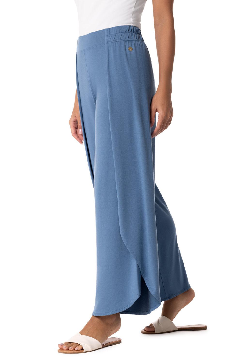 Coolibar Women's Lynsu Wide Leg Pants | Blue Dusk