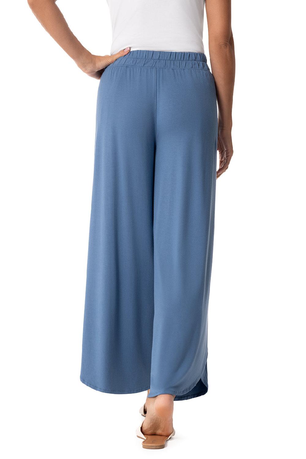Coolibar Women's Lynsu Wide Leg Pants | Blue Dusk