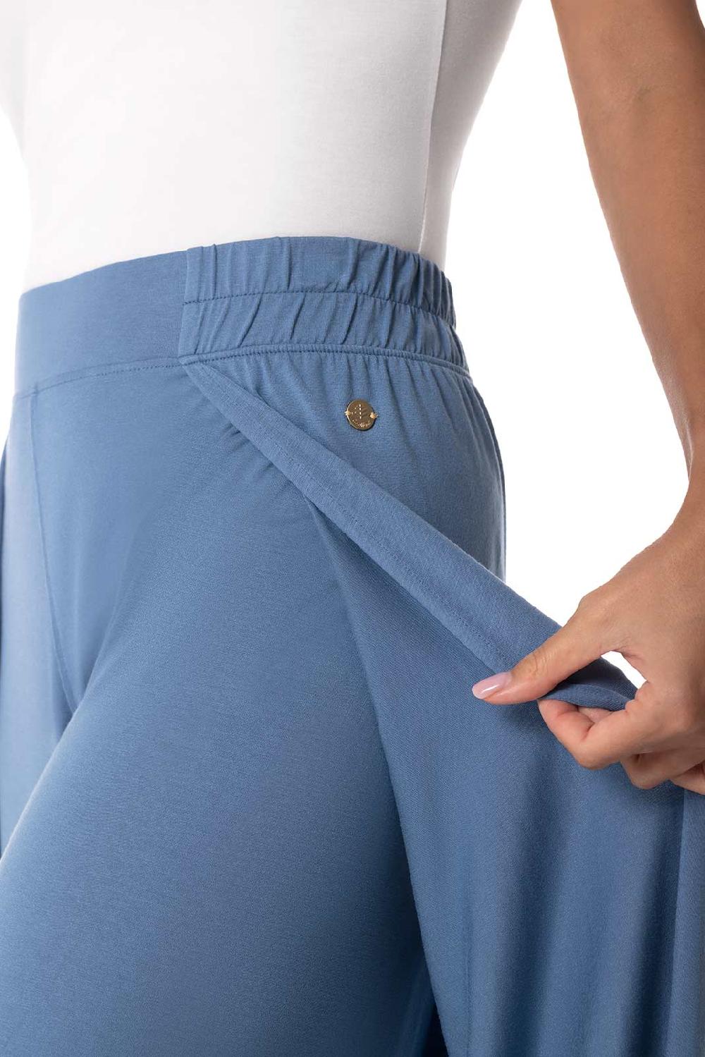 Coolibar Women's Lynsu Wide Leg Pants | Blue Dusk