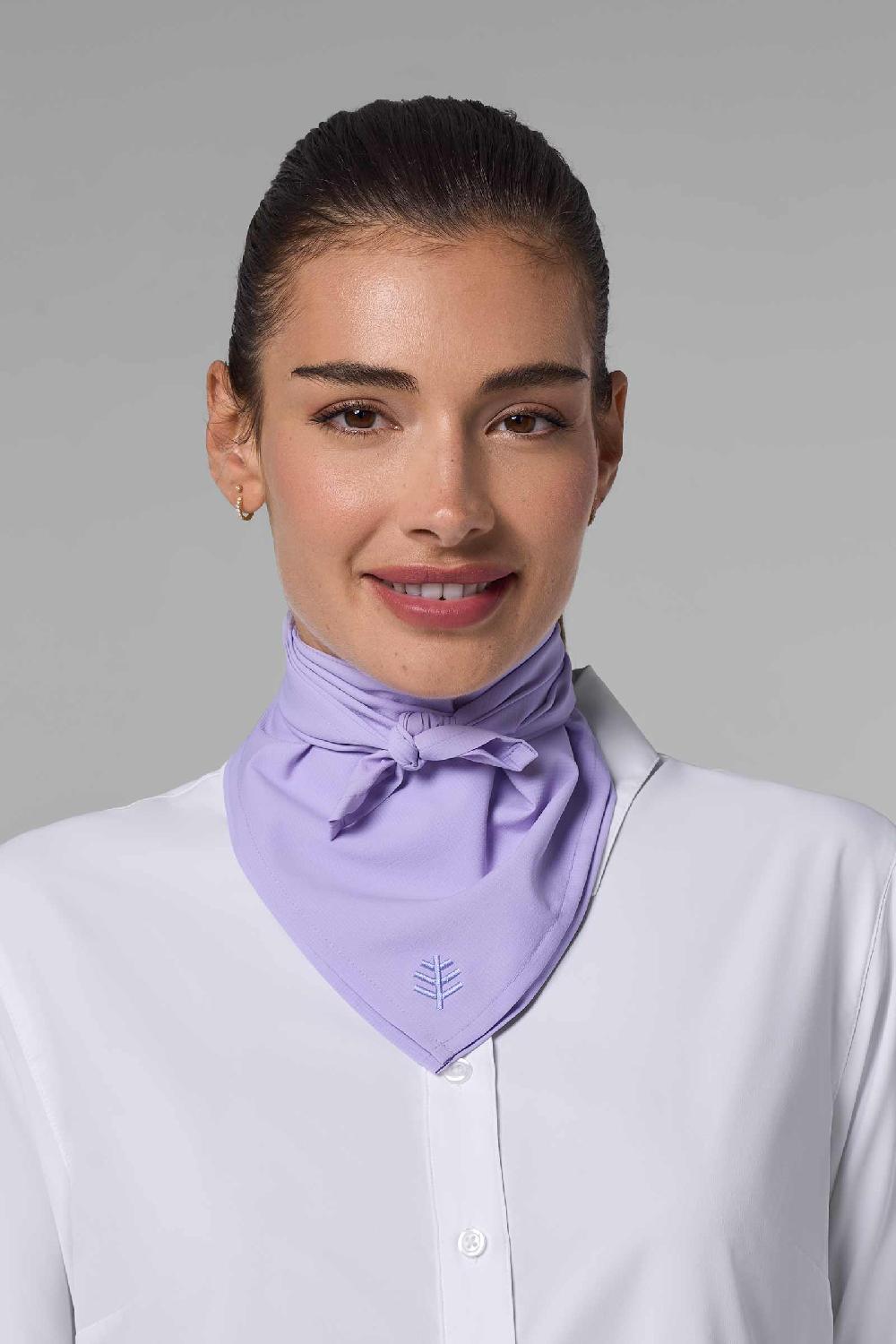 coolibar Women's Mackinac Sun Bandana | Lavendula