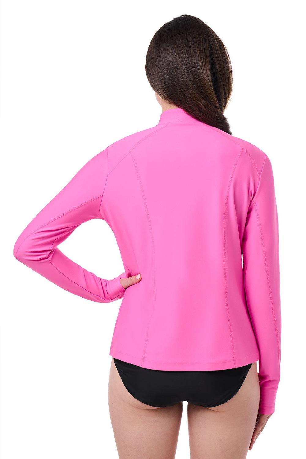 Coolibar Women's Malawi Swim Jacket | Tulip Pink