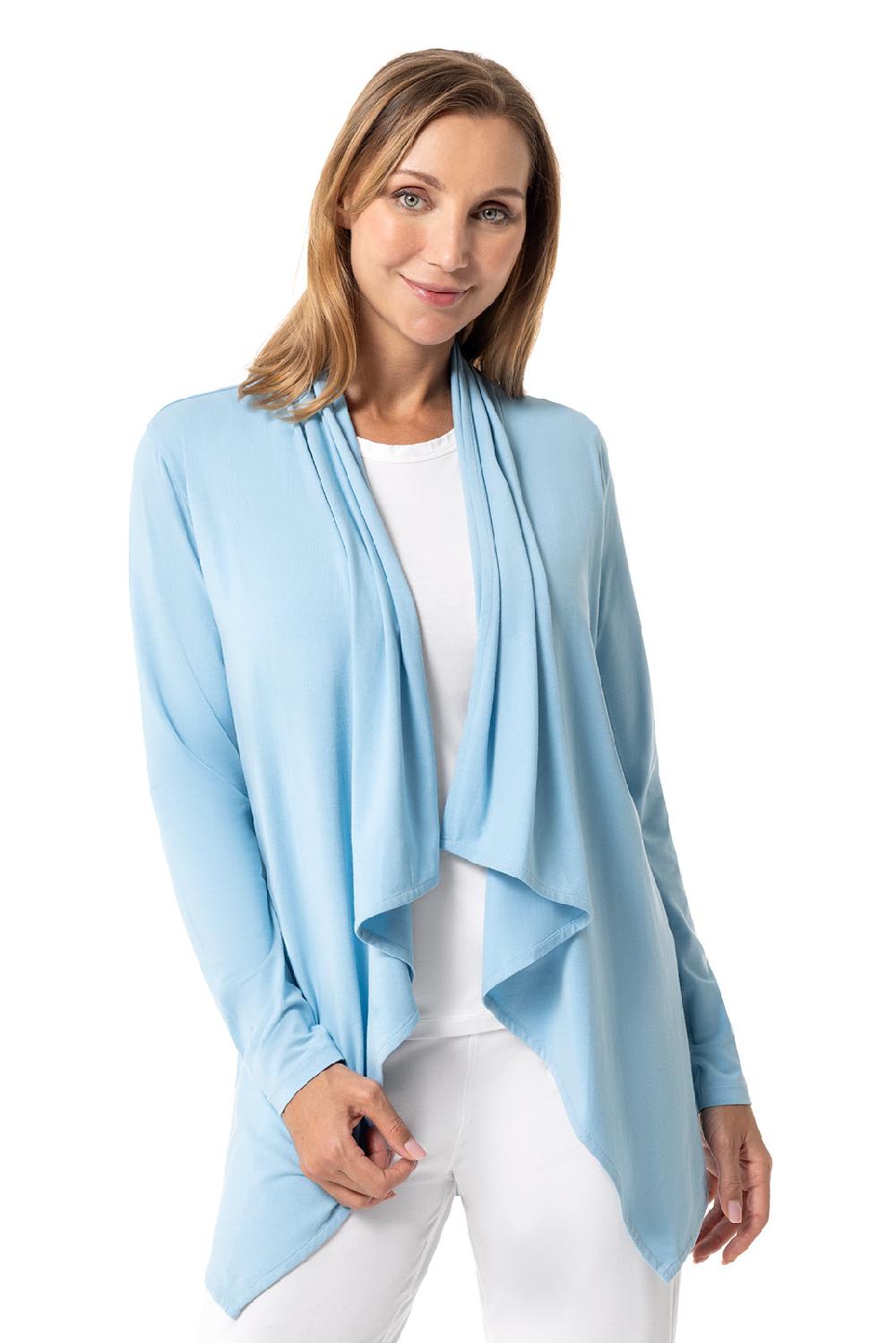 Coolibar Women's Marietas Sun Wrap | Arctic Blue