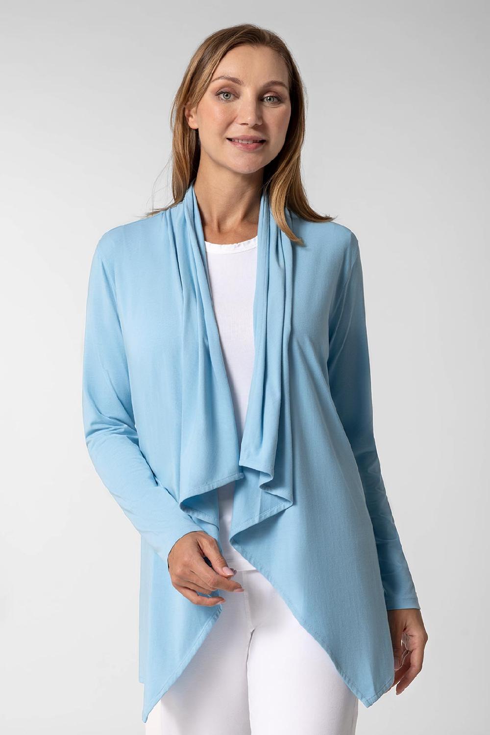 coolibar Women's Marietas Sun Wrap | Arctic Blue