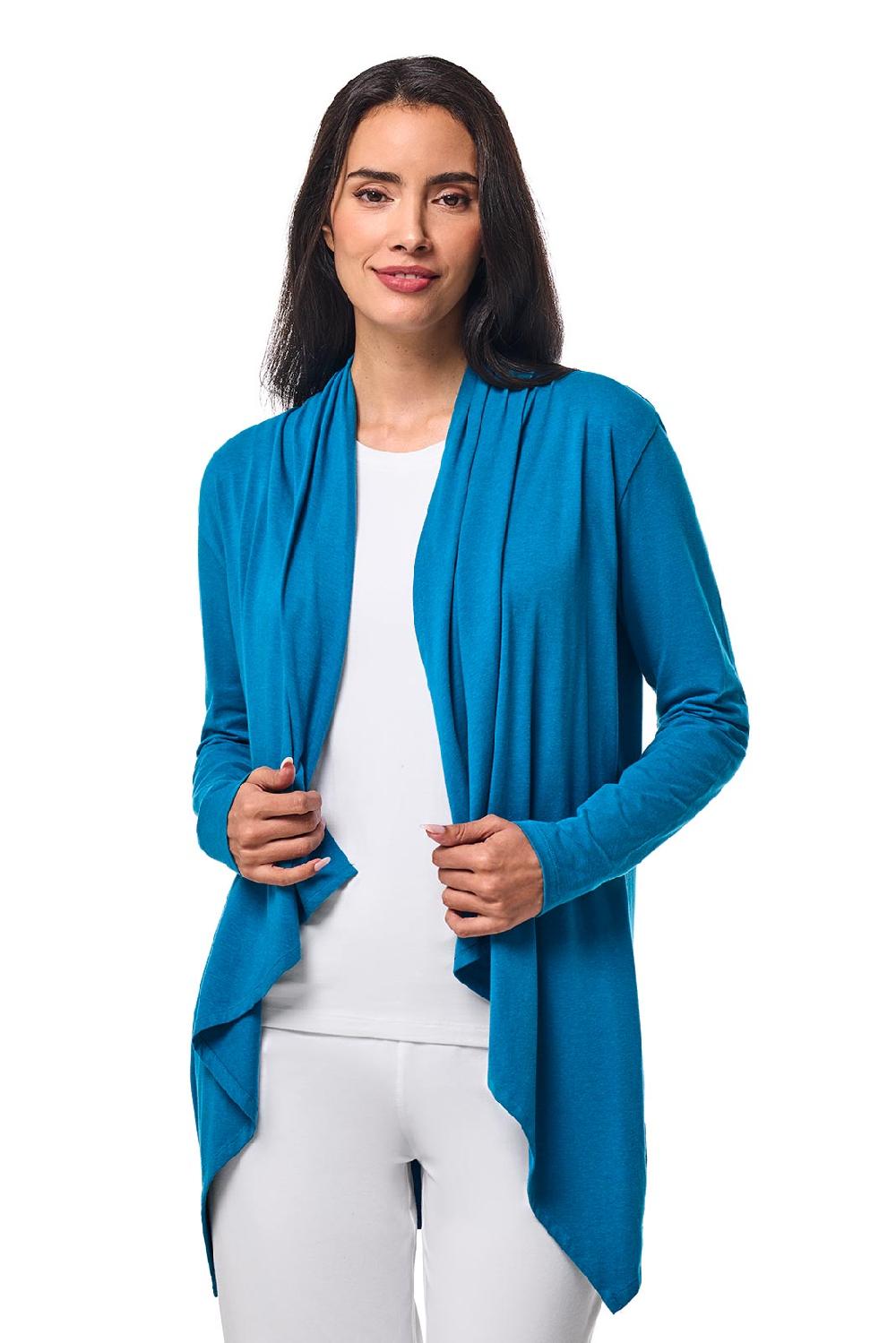 Coolibar Women's Marietas Sun Wrap | Bluejay