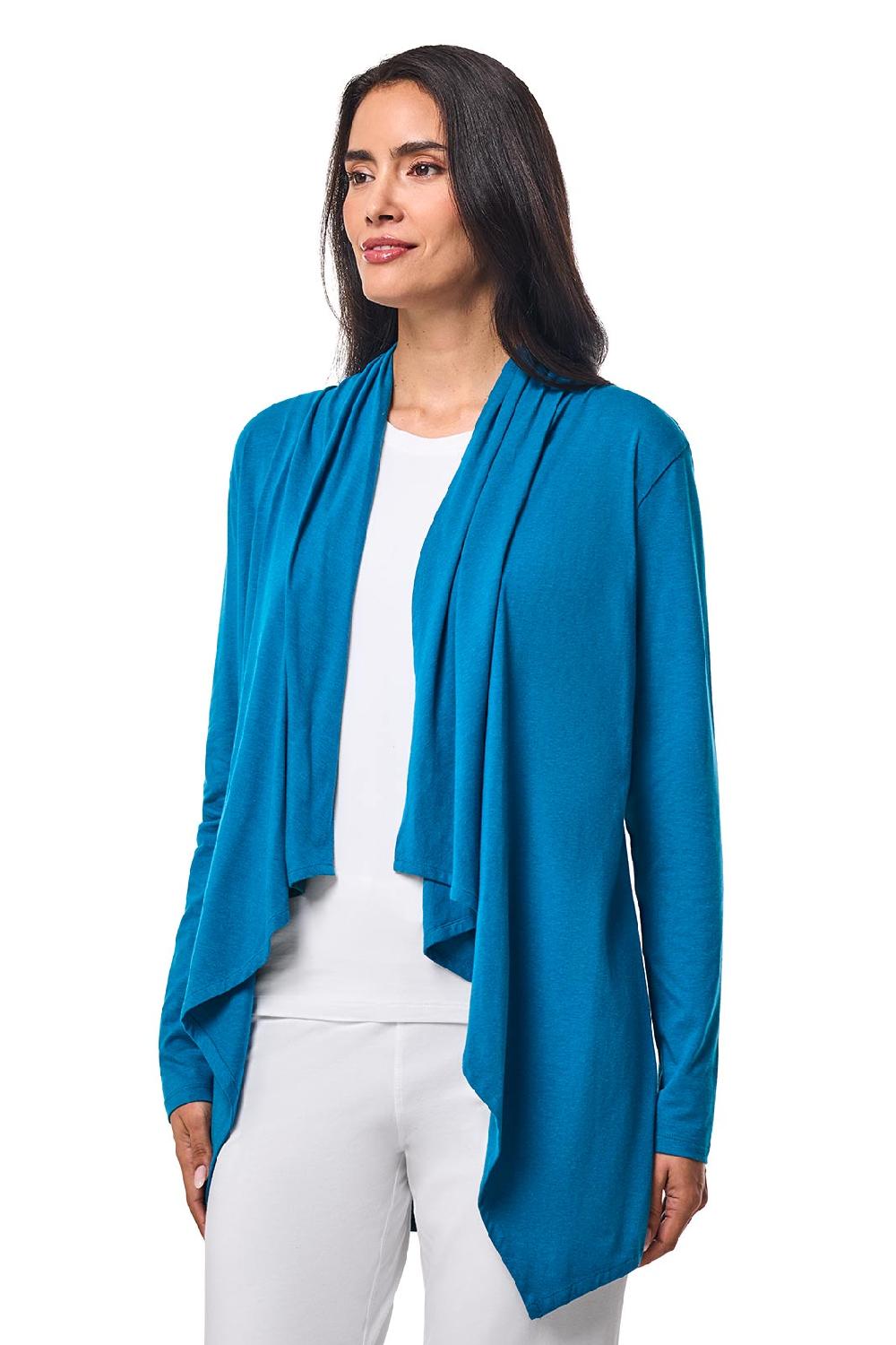 Coolibar Women's Marietas Sun Wrap | Bluejay