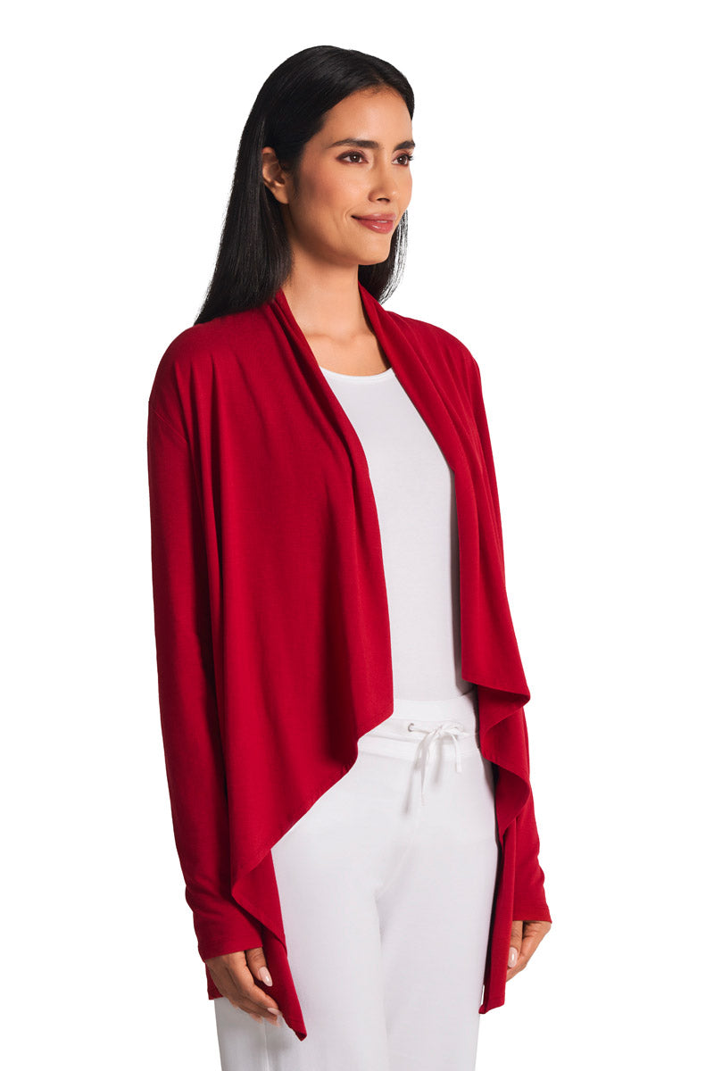 Coolibar Women's Marietas Sun Wrap | Cherry